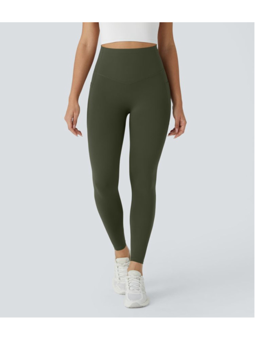 Halara UltraSculpt High Waisted Butt Lifting Tummy Control Pocket 7/8 leggings
